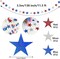 Star Garland, 4 Pack Red White and Blue Star Decorations for 4th of July Patriotic Decor Flag Day Independence Day Memorial Day Labor Day Veterans Day President's Day Party